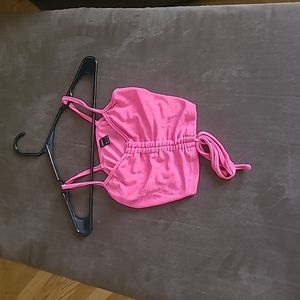 Pink crop top